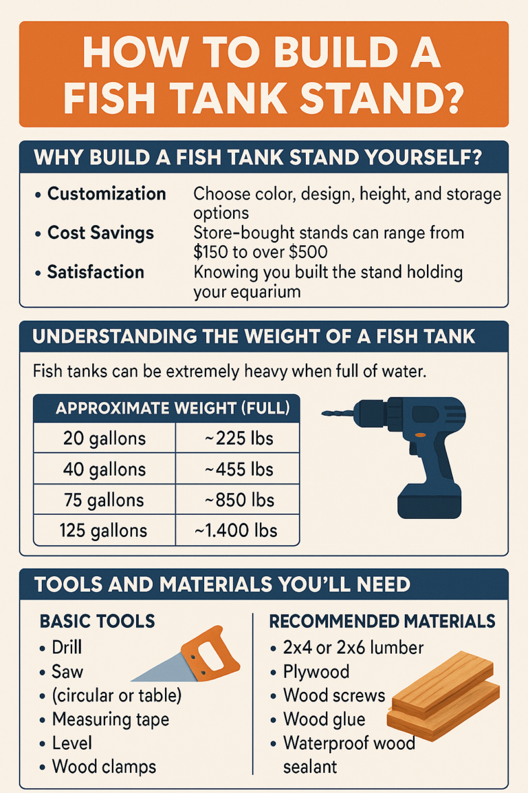 how to build a fish tank stand
