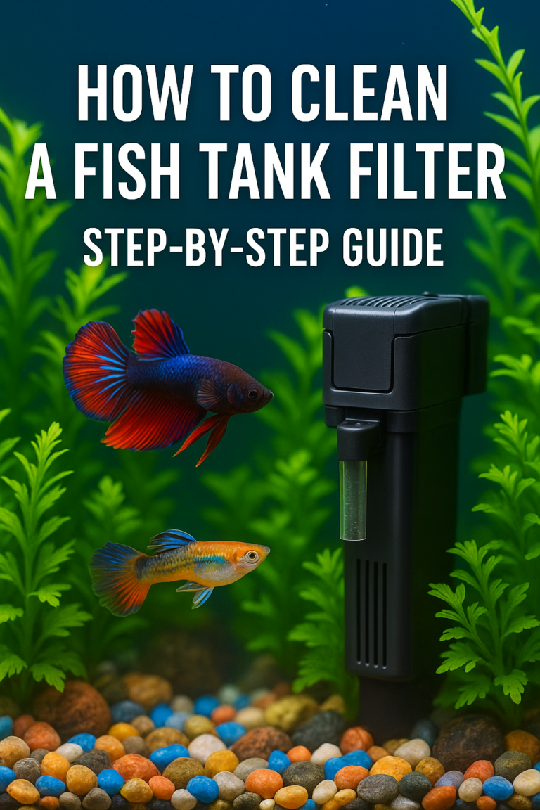 how to clean a filter in a fish tank
