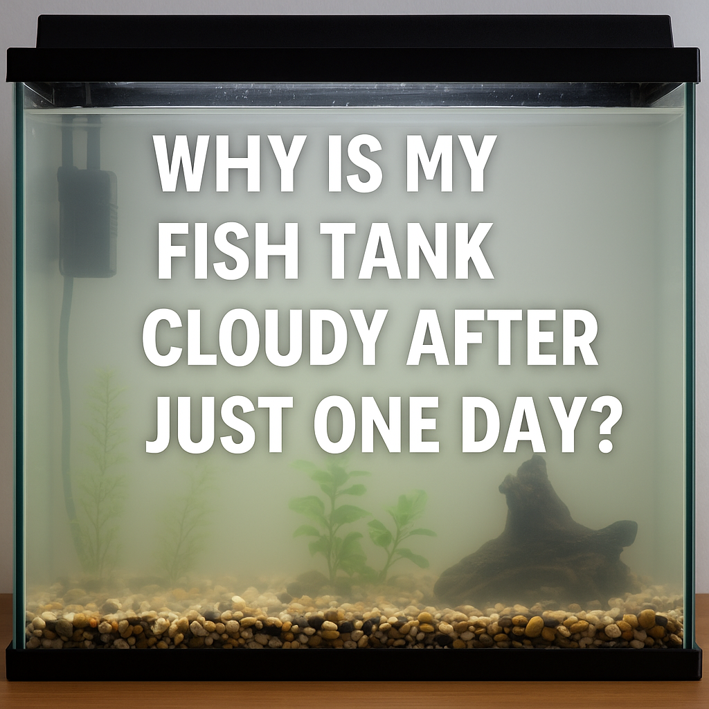 why is my fish tank cloudy after 1 day